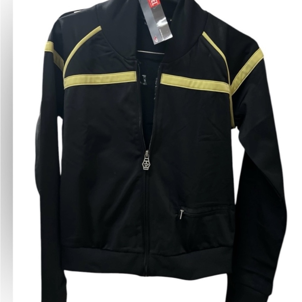 Diesel Black and Yellow Women's track Jacket